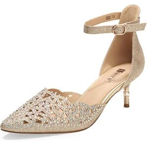 Elegant Gold Women's Heels
